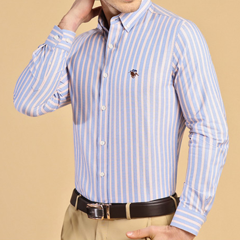 New 100% Cotton Smart Casual L - Oxford Cotton Casual Shirt Business review and price
