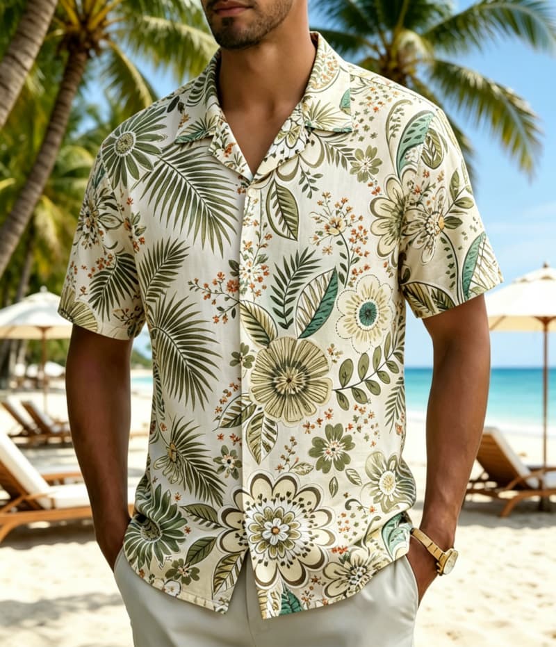 Men's Vintage Boho Tropical Fl - Vintage Hawaiian Floral Shirt review and price