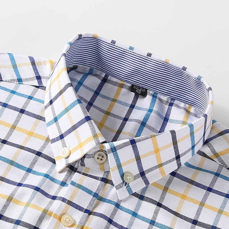 Men's 100% Cotton Shirts Long  - Oxford Cotton Casual Shirt Business review and price