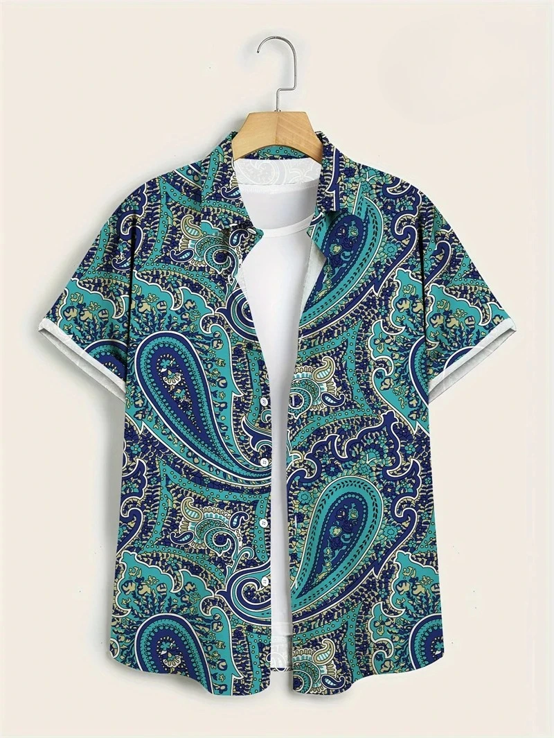Purple Base Colorful Paisley H - Vintage Hawaiian Floral Shirt review and price