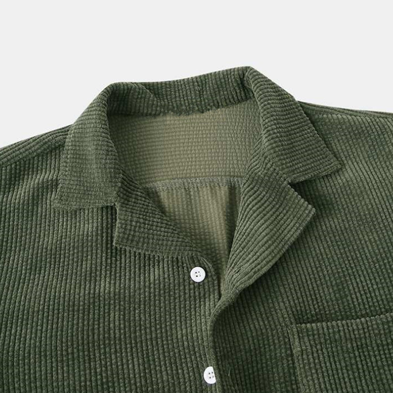 2025 New Men's Summer Corduroy - Corduroy Button Up Shirt Men review and price