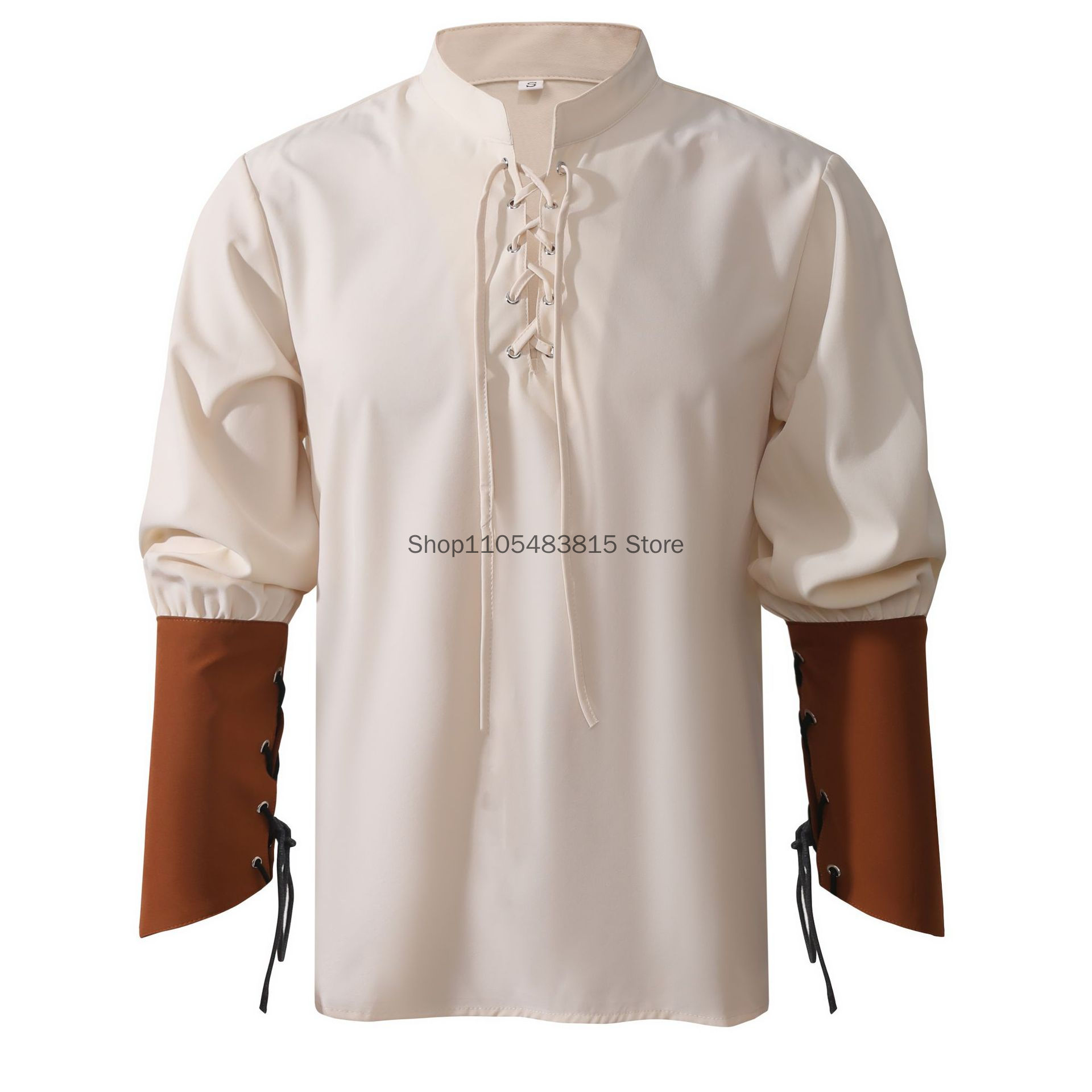 Pirate Shirt for Men - Medieva - Medieval Gothic Lace Up Pirate Shirt review and price